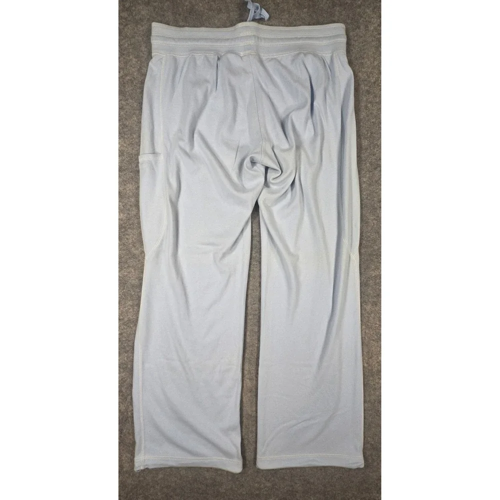 Nike Womens Light Blue Straight Leg Sweatpants Drawstring Size L Large